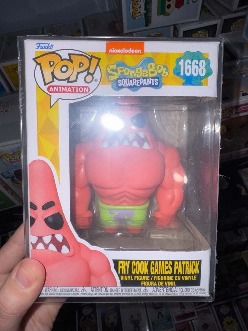 Funko POP! Animation SpongeBob SquarePants Fry Cook Games Patrick #1668